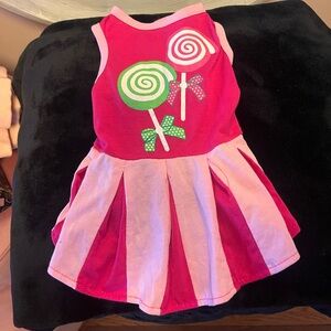 Unknown brand. Lollipop 🍭 pattern dog dress. Med
